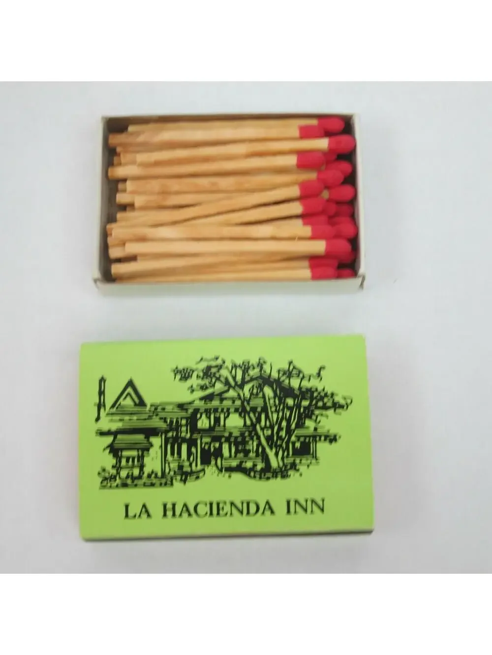 2 Vintage Matchboxes Victoria Station La Hacienda Inn California Matchbook Match